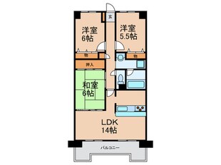 CASSIA南住吉の物件間取画像